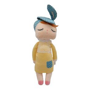 Primo Passi Metoo Angela Plush Doll Sleeping Girl Yellow Blue Bunny Ears 13"